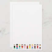 Papeterie Ligne pour enfants (Devant / Derrière)