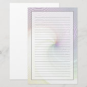 Papeterie Lignes 8 de résumé (Devant / Derrière)