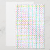 Papeterie Lignes diagonales (Devant / Derrière)