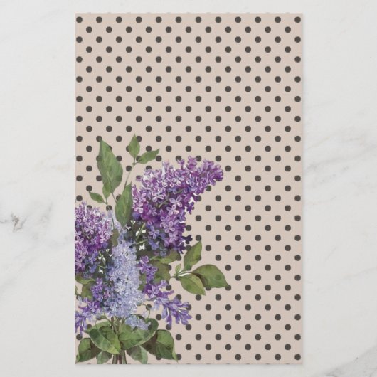 Papeterie lilas vintage (Devant)