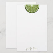 Papeterie Lime (Devant / Derrière)