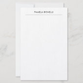 Papeterie Lin classique minimaliste professionnel Plain (Devant)