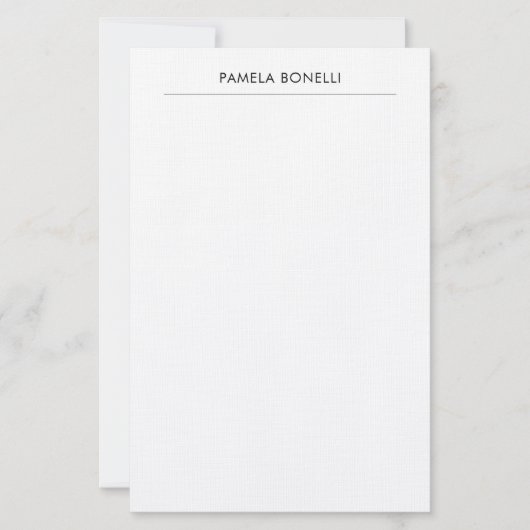 Papeterie Lin classique minimaliste professionnel Plain (Devant)