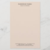 Papeterie Lin simple minimaliste moderne professionnel (Devant)