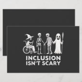 Papeterie L'inclusion n'est pas effrayant Enseignant de sque (Devant / Derrière)