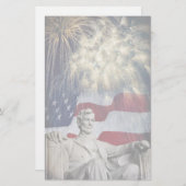 Papeterie Lincoln et Fireworks (Devant / Derrière)