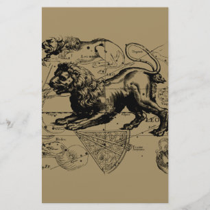 Papeterie Lion constellation Hevelius 1690 23 juillet 22