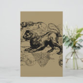 Papeterie Lion constellation Hevelius 1690 23 juillet 22 (Debout devant)