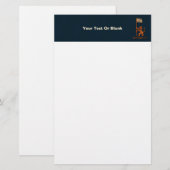 Papeterie Lion Du Jour De Jérusalem Avec Drapeau (Devant / Derrière)