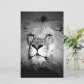 Papeterie Lion noir et blanc (Debout devant)