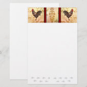 Papeterie Liste d'achats de coqs (Devant / Derrière)