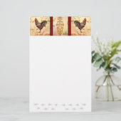 Papeterie Liste d'achats de coqs (Debout devant)