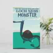 Papeterie Loch Ness Monster drôle poster de voyage (Debout devant)