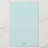 Papeterie Logo d'entreprise moderne QR Code léger Turquoise (Dos)