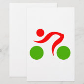 Papeterie Logo du cool cycliste (Devant / Derrière)