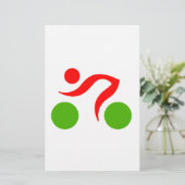 Papeterie Logo du cool cycliste (Debout devant)