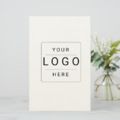 Papeterie Logo personnalisé (Debout devant)