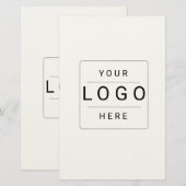 Papeterie Logo personnalisé (Devant / Derrière)