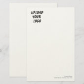 Papeterie Logo Personnalisé sur Mesure (Devant / Derrière)