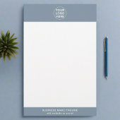 Papeterie Logo professionnel et texte Dusty Blue