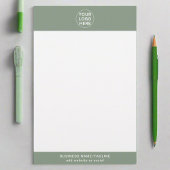 Papeterie Logo Sage Green L Promotionnels Entreprise Marquée