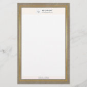 Papeterie Logo tendance Gold Texture (Devant)