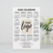 Papeterie Logo Vertical Calendrier - Contact Professionnel - (Debout devant)