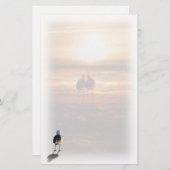 Papeterie Lonely Seagull on the Beach (Devant / Derrière)