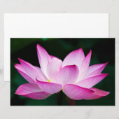 Papeterie Lotus rose (Devant / Derrière)