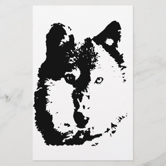 Papeterie Loup d'art pop (Devant)