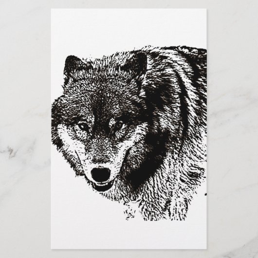 Papeterie Loup sauvage (Devant)