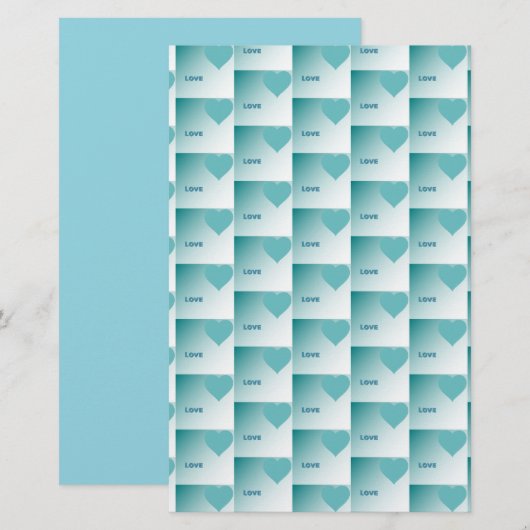 Papeterie Love. (Devant / Derrière)