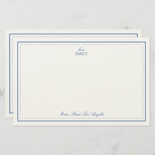 Papeterie Love, Emily Notepad (Devant / Derrière)