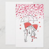 Papeterie Love Rain (Devant / Derrière)