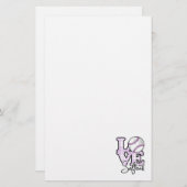 Papeterie Love Softball (Devant / Derrière)