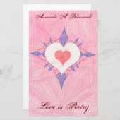 Papeterie Lovely Heart (Devant / Derrière)