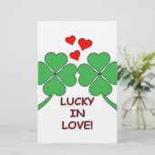 Papeterie Lucky In Love Hearts Clover (Debout devant)