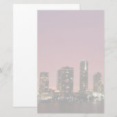 Papeterie Lumière de coucher du soleil au-dessus de Miami (Devant / Derrière)