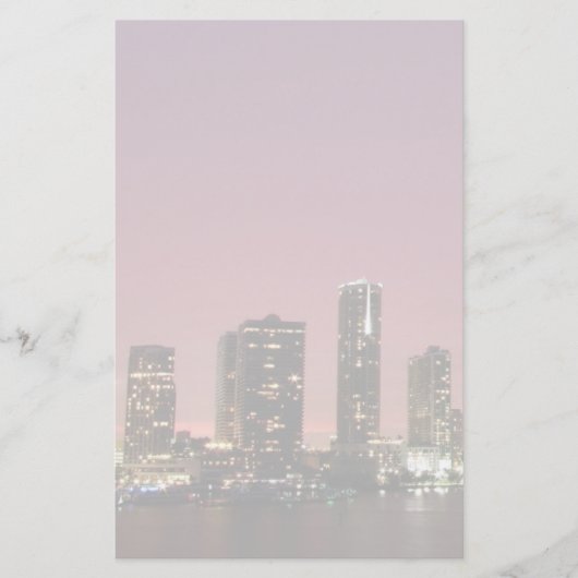 Papeterie Lumière de coucher du soleil au-dessus de Miami (Devant)