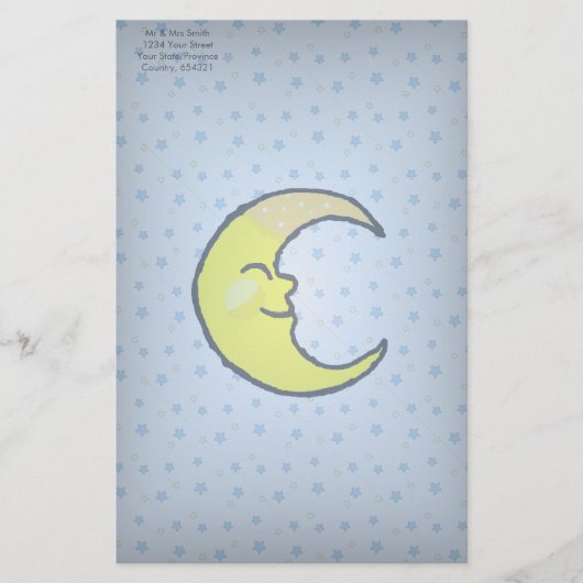 Papeterie Lune et étoiles (Devant)