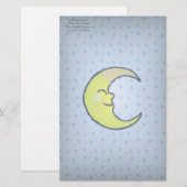 Papeterie Lune et étoiles (Devant / Derrière)