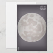 Papeterie Lune peinte (Devant / Derrière)