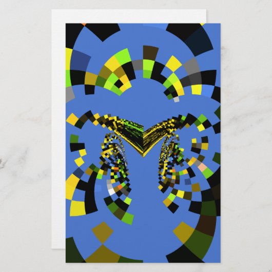 Papeterie M Bleu (Devant / Derrière)