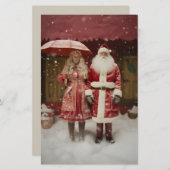 Papeterie M. et Mme Santa Claus (Devant / Derrière)
