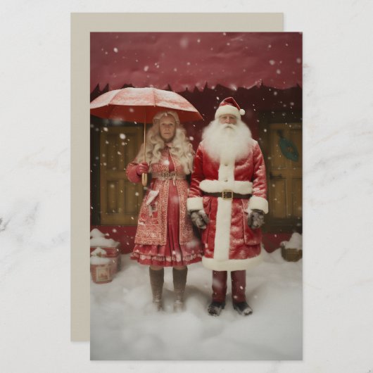 Papeterie M. et Mme Santa Claus (Devant / Derrière)