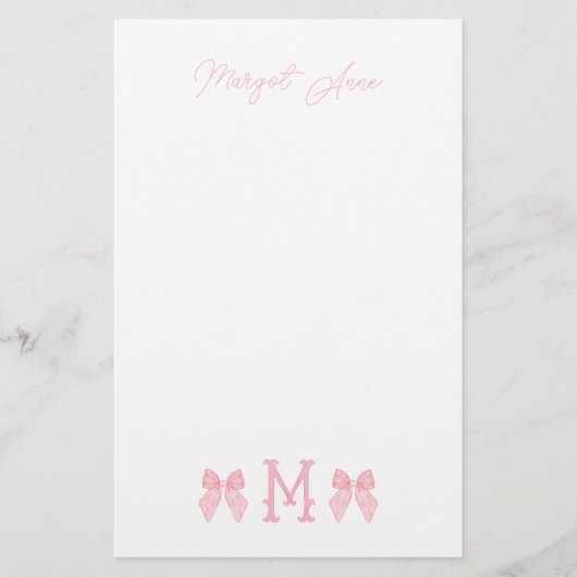 Papeterie "M" - Stationnaire initial (Devant)