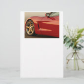 Papeterie Ma Corvette rouge (Debout devant)