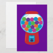 Papeterie Machine à bonbons Gumball (Devant / Derrière)