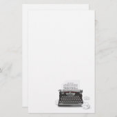 Papeterie Machine à écrire antique (Devant / Derrière)