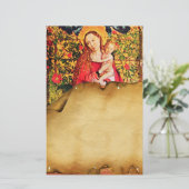 PAPETERIE MADONNA DU PARCHEMENT D'ANTIQUITÉ BOWER ROSE (Debout devant)